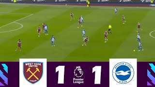 West Ham vs Brighton 11  Premier League 202425  Match Highlights [upl. by Lrae530]