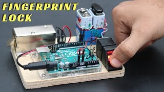 How to Make Fingerprint Door Lock at Home [upl. by Wrdna]