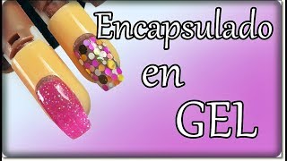 Como encapsular glitter y confeti en uñas de gelDesingnails Tay [upl. by Swerdna]