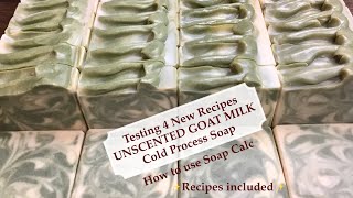 Make Soap at Home  Testing 4 CP Soap Recipes included  How to use Soap Calc  Ellen Ruth Soap [upl. by Nerwal]