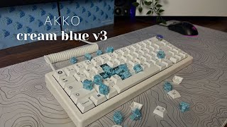 Akko Cream Blue V3 Switch Review  Budget Tactile King [upl. by Edwyna697]