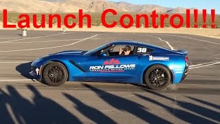 Launch Control Demo  C7 Corvette Auto amp Manual [upl. by Llert559]