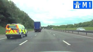 Driving in the UK  M1 Motorway Part 1 [upl. by Roland]