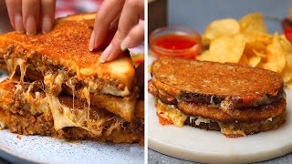 7 Game Day Grilled Cheese Sandwiches [upl. by Aicilihp]