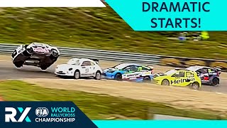 Most Dramatic Rallycross Starts Crashes Battles and Overtakes from the grid World RX [upl. by Dasha]