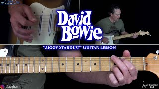 Ziggy Stardust Guitar Lesson  David Bowie [upl. by Nirrok]