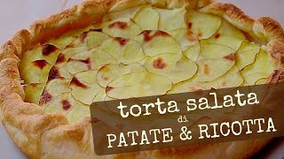 PIZZA RUSTICA DI PATATE E RICOTTA RICETTA FACILE  Potato and Ricotta Cheese Pie Easy Recipe [upl. by Vasiliki269]