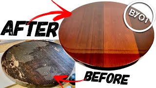 HOW TO REFINISH A TABLE  DIY Furniture Makeover [upl. by Ylle]