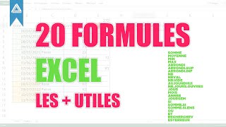 20 Formules les  utiles sous excel [upl. by Eitsirhc973]