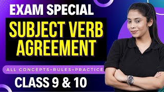 Subject Verb Concord Class 10 English Grammar  SubjectVerb Agreement Concept Rules amp Examples [upl. by Gnot]