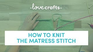 How To Knit  Mattress Stitch [upl. by Etaner884]