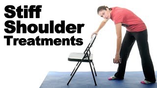 7 Stiff Shoulder Stretches amp Exercises  Ask Doctor Jo [upl. by Conners]