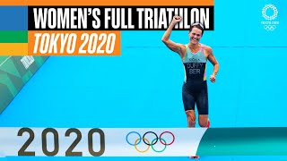 Womens FULL Triathlon 🏊‍♀️🚴‍♀️🏃‍♀️  Tokyo Replays [upl. by Jens244]