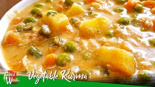 Vegetable Kurma Recipe  Vegetable Coconut Curry Recipe  How To Make Veg Kurma  Foodworks [upl. by Akihsay]