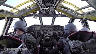 Inside The USAF B52 Bomber Cockpit and Aerial Footage [upl. by Eugenle]