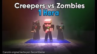 Creepers vs Zombie  1 Hora Minecraft Song [upl. by Philan9]