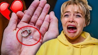 BREAKING MY FIANCES ENGAGEMENT RING PRANK SHE CRIES [upl. by Drazze]