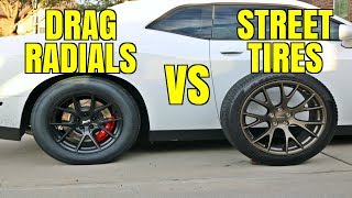 Testing Drag Radials vs Street Tires  Are They Worth It [upl. by Acinom]