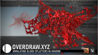 Simulating Blood Splatters in Houdini [upl. by Eojyllib]