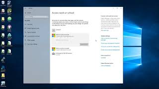 Remove work or school account from Windows 10 [upl. by Annaehs]