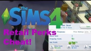 Sims 4 Get to Work Perk Points Cheats [upl. by Aleuname723]