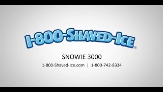 Snowie 3000 Cube Ice Shaver [upl. by Louanna444]