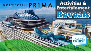 Norwegian Prima  Exciting Activities amp Entertainment Reveals [upl. by Naujek]