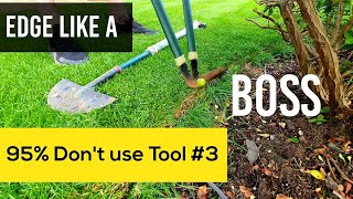 3 Tools for Professional Lawn Edges NO Power Tools [upl. by Rosalee314]