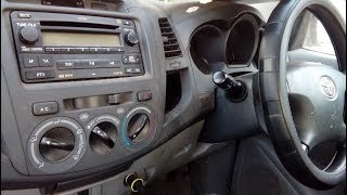 Toyota HiLux 20042015 how to remove factory radiosimple step by step guide [upl. by Assilam]