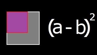 a  b2  Geometrical explanation and Derivation of a minus b whole square [upl. by Polk714]