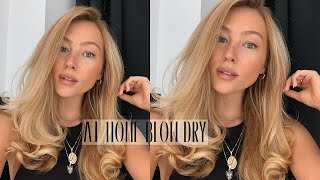 5 MINUTE BLOW DRY AT HOME  Hollie Hobin [upl. by Warfore]