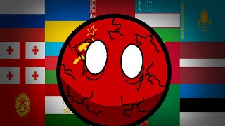 Breakup of Soviet Union Countryballs Animations [upl. by Munt]