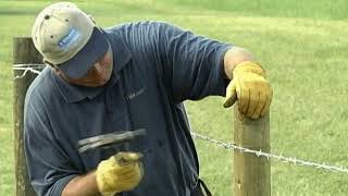 How to Install High Tensile Barbed Wire [upl. by Aikem174]