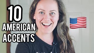 10 American Accents Imitation Examples [upl. by Eetnahc756]