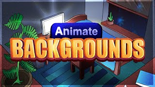 How to Make Backgrounds for Your Animations  Adobe Animate Tutorial [upl. by Karmen]