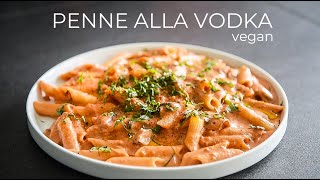 Vegan Penne Alla Vodka Recipe  EASY Dinner Creamy Pasta Idea [upl. by Hirasuna475]