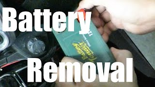 Yamaha FJR1300 Battery Removal [upl. by Meenen]