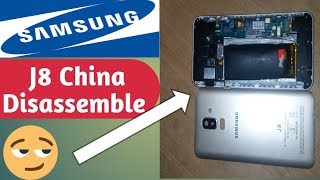 Samsung Galaxy J8 Disassembling  Open Back Cover [upl. by Burrus240]