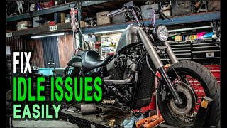 How To Fix Idle Issues  Bike wont stay in idle EASY Diagnosis [upl. by Raul]