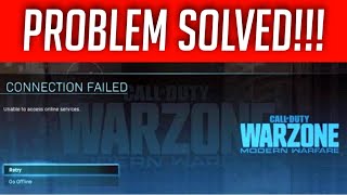 How to Fix Unable to Access Online Services  Modern Warfare and Warzone Bug Solved Fast [upl. by Nido]