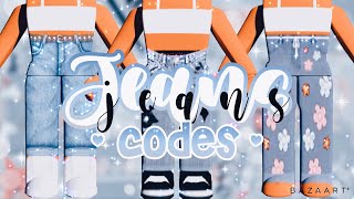 Codes amp Links for Aesthetic Jeans  Roblox Bloxburg [upl. by Nanette409]