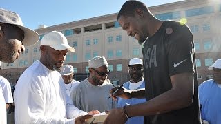 Warriors Visit San Quentin State Prison [upl. by Frayda49]