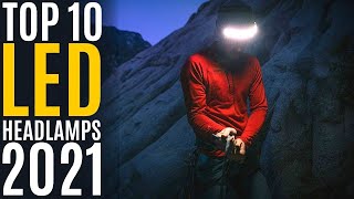 Top 10 Best LED Headlamps of 2021  LED Wide Angle Headlight Flashlight for Camping Biking [upl. by Burford]