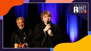 Lewis Capaldi wins Song of the Year  The BRIT Awards 2020 [upl. by Sussman919]