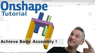 Onshape  9  Basic Assemble [upl. by Morrell]