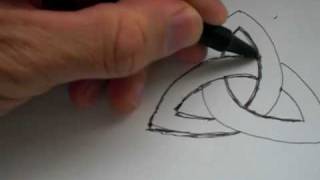 How To Draw The Ancient Celtic Symbol quotTRIQUETRAquot [upl. by Dawes]