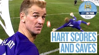 Joe Hart Scores and Saves Penalty v Roma [upl. by Eadas]