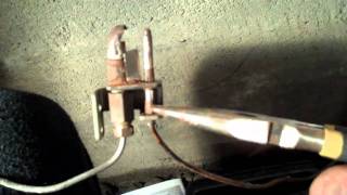 Pilot Light Wont Stay Lit  How to Replace a Broken Thermo Couple on Furnace [upl. by Roosevelt]