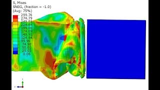 Abaqus Explicit Crash TestImpact Test [upl. by Favrot]