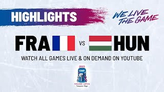 Highlights  France vs Hungary  2023 IIHFWorlds [upl. by Tada533]